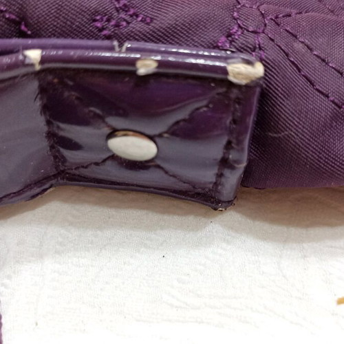 Carpisa fabric women's bag used, crossbody, eggplant color