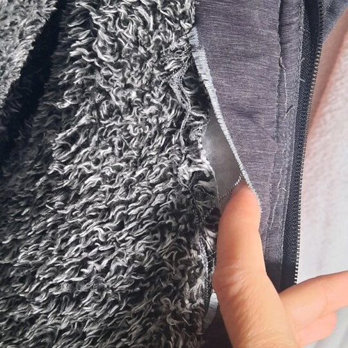 Boys' fur-lined jacket used, warm, sizes 2 to 4 years, gray