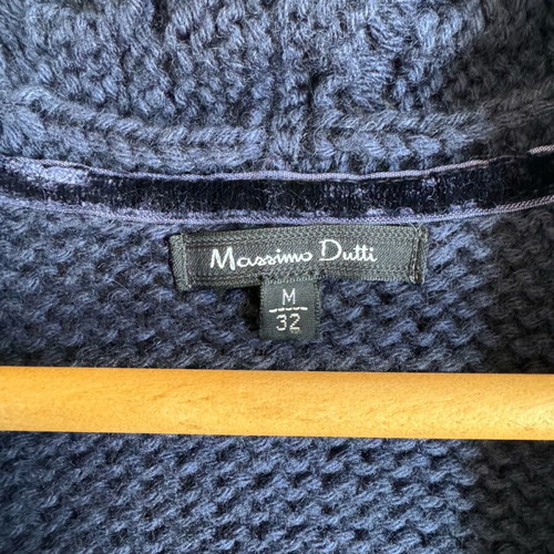Massimo Dutti knitted vest used, blue, size M