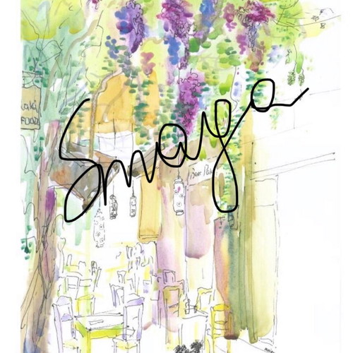 Poster A3 new from original painting, aquarelle Crete Greece