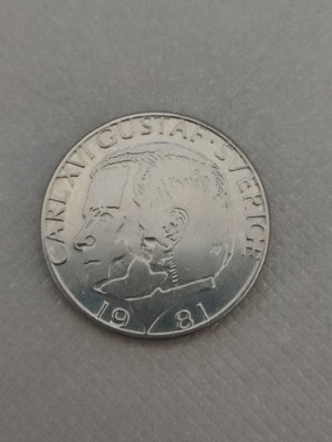 Sweden 1 Krona 1981 coin used with Carl XVI Gustaf portrait