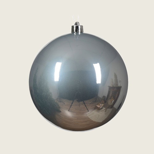 Shatterproof Silver Ball 14 cm Christmas Decoration