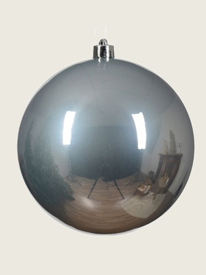 Shatterproof Silver Ball 14 cm Christmas Decoration