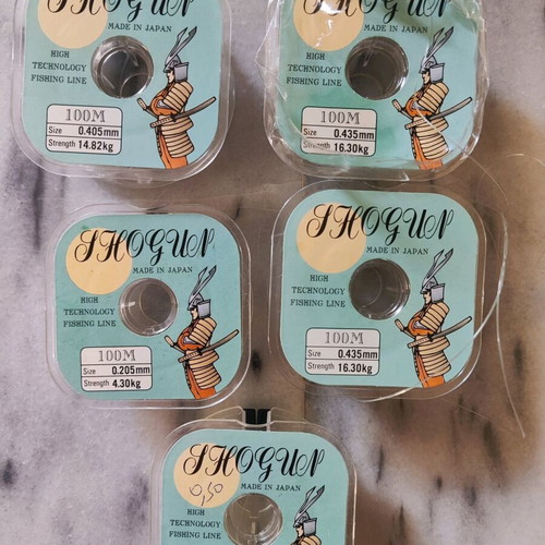 Shogun Japan fishing lines 100m like new, various sizes