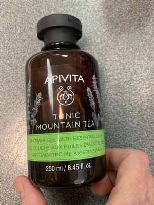 Apivita Tonic Mountain Tea shower gel with essential oils 250ml