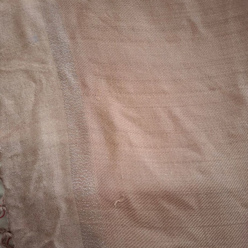 Vintage square scarf used, beige-brown, elegant and timeless