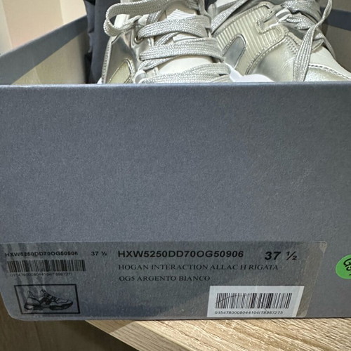 Hogan sneakers 37.5 white - silver like new