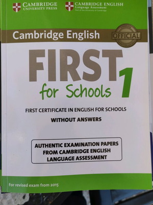 First for Schools 1 like new without answers