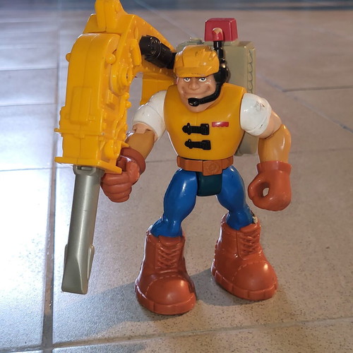 Fisher-Price Rescue Heroes Jack Hammer figure like new, 1997