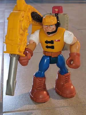Fisher-Price Rescue Heroes Jack Hammer figure like new, 1997