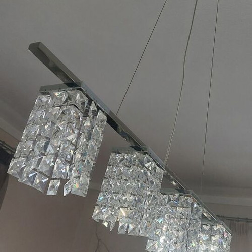 Dining light quadruple with Swarovski crystals, like new