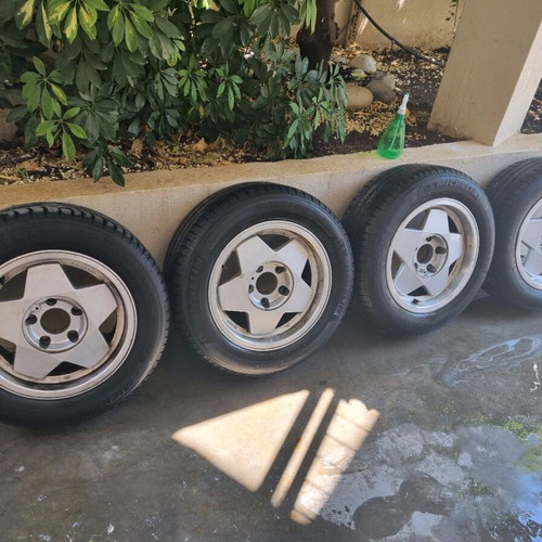 Borbet 5x120 rims used, set of four with tires