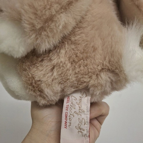 Medium Bunny Rabbit Vintage Plush Toy set of 2 by KEEL new with tags
