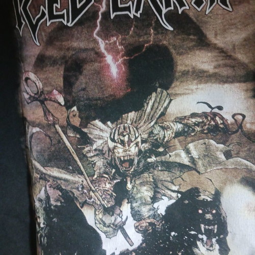 Iced Earth hoodie used with minor print cracks