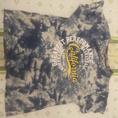 T-shirt for kids 9 years 134 cm like new, blue-white
