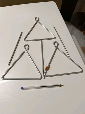 Triangles new, stainless steel material, all together