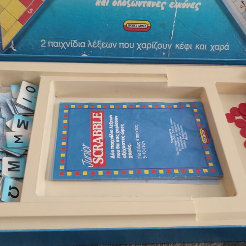 Junior Scrabble board game, MB Games / El Greco 1991 vintage