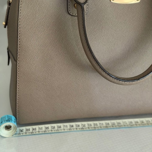 Michael Kors handbag new with shoulder strap, gray beige