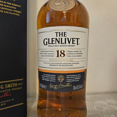 Glenlivet 18yo Single Malt Scotch whisky new 200ml