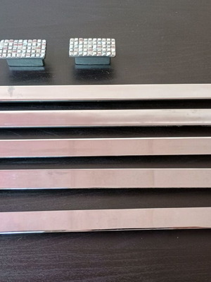Χερούλια επίπλων από γυαλιστερό inox, σετ 17 τεμαχίων