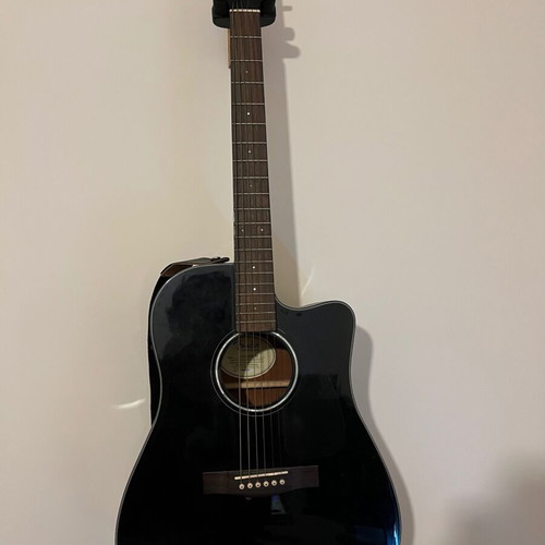 Fender CD-140SCE/BK electro-acoustic guitar used with Thomann case
