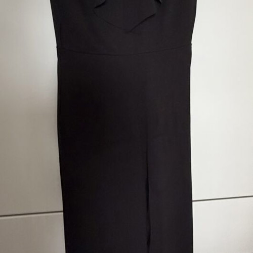 Jumpsuit with ruffles one size like new, black