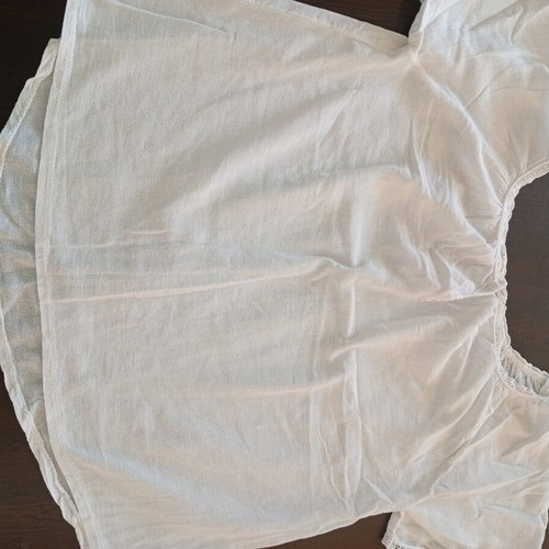 Linen blouse white new collection size Large like new