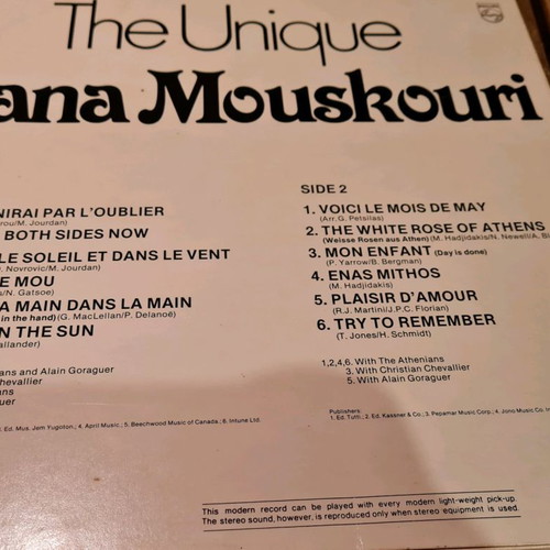 Nana Mouskouri Vinyl The Eleventh Commandment + 2 used, three albums
