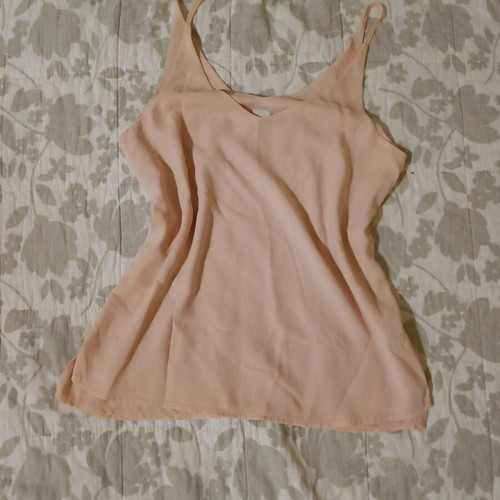 Airy pink zebra blouse size S like new