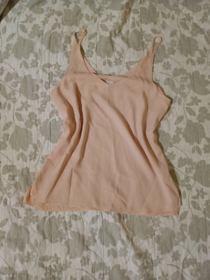 Airy pink zebra blouse size S like new