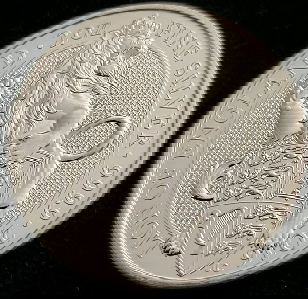 Queen's Beasts 2oz Lion   62.2g .999 SILVER 2016