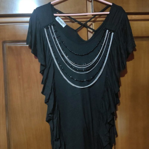 Paranoia blouse like new, size M-L with chains and side fabric
