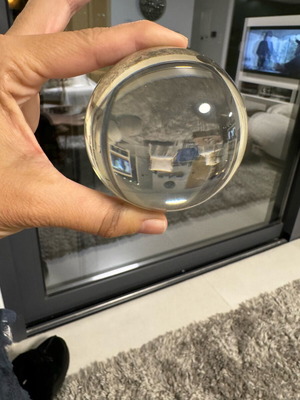 Crystal ball for hand tricks like new
