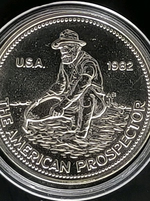 Монета The American Prospector 1oz .999 silver нова
