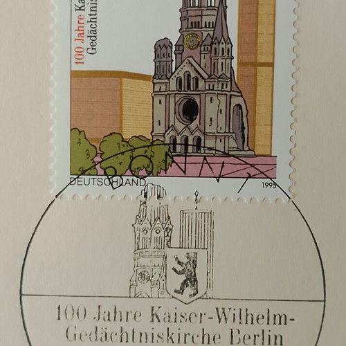 German stamps mint condition, 1995 first day cover Bonn, sealed block