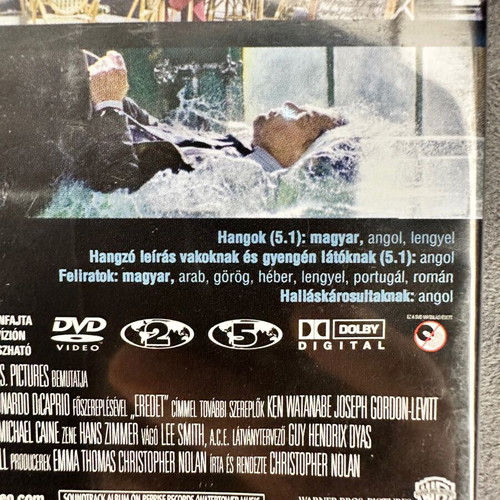 Inception - Eredet DVD like new with subtitles