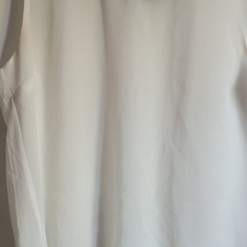 Bershka chiffon top with black collar, like new, size L