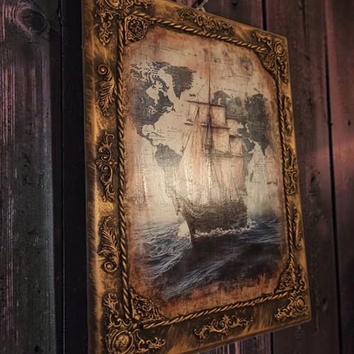 Handmade nautical decorative frame