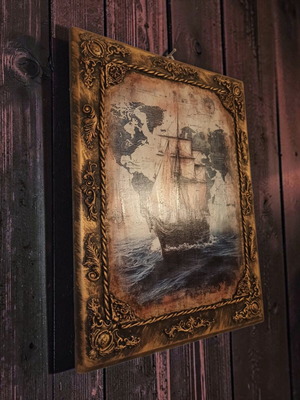Handmade nautical decorative frame
