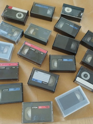 VHS-C tapes used, pack of 18 blank for camcorder