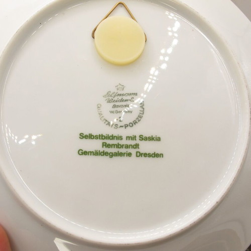 Seltmann Weiden Porcelain Plate Rembrandt Self-Portrait with Saskia New with Box