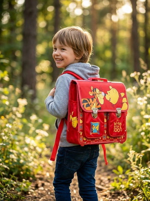 Disney Winnie the Pooh & Tigger σχολική τσάντα σαν καινούργιο, κόκκινη