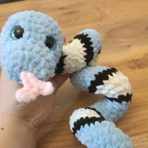 Amigurumi crochet snake handmade, new
