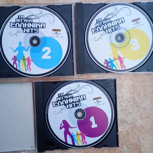 Ta Megala Ellinika Hits CD set used, pack of 3