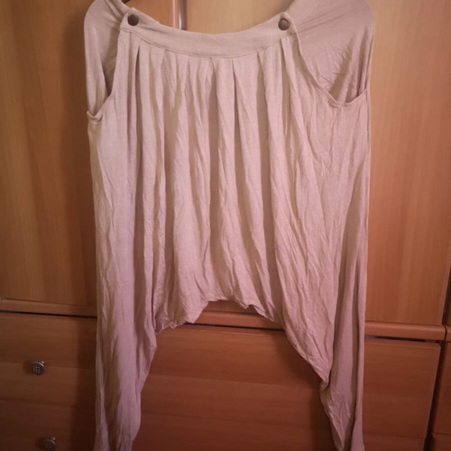 Ysatis beige boho salvari pants size S