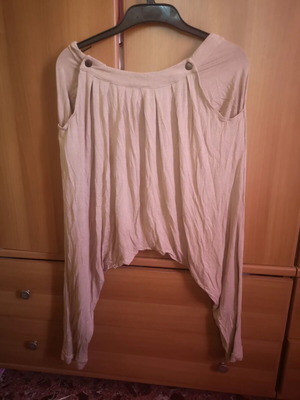 Ysatis beige boho salvari pants size S