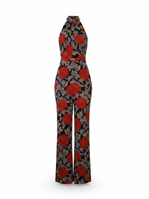 Diane von Furstenberg DVF silk jumpsuit US4 like new, floral print