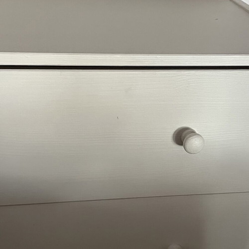 Chest of drawers used, set of two, beige-gray color