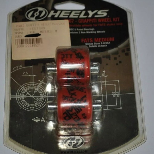 Heels wheels 5067 Graffiti for FATS medium models size 39 to 40.5 new
