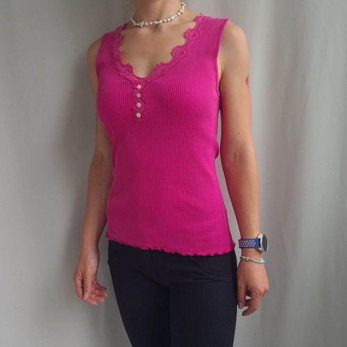 Rosemunde women's blouse like new, 70% silk 30% cotton, size M, pink